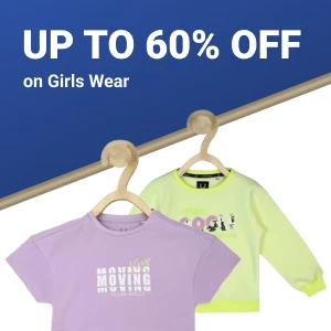 Get Up To 60% off on girls wear