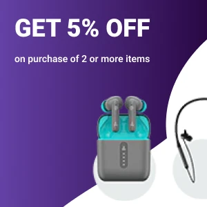 Get 5% OFF on purchase of 2 or more items