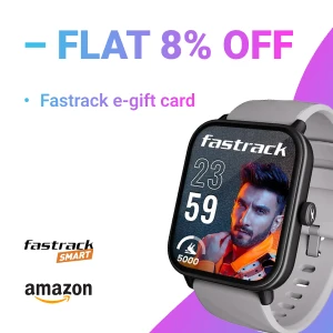 Fastrack E-Gift Card - Flat 8% off - Redeemable in Stores