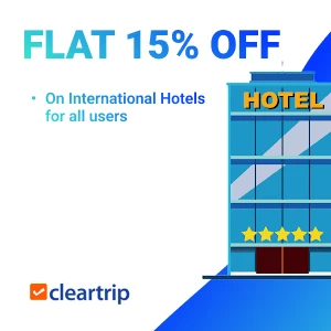 International Hotels: Flat 15% OFF