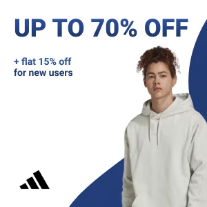 Up To 70% OFF + Flat 15% OFF for New Users