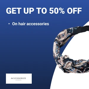 Get up to 50% off on hair accessories